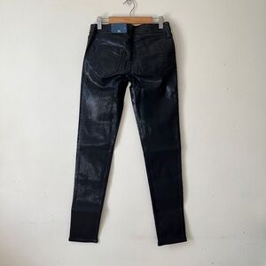 Bluelab Reversible Double Jeans Shiny Metallic Coat Gray Dark Wash Skinny